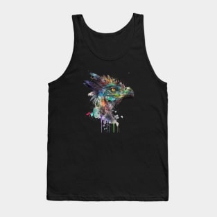 dinosaur head watercolor art Tank Top